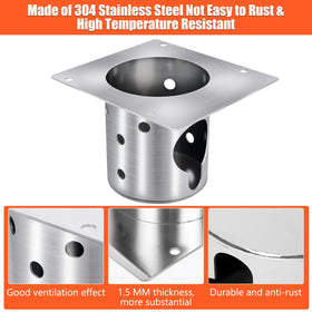 QuliMetal burn pot installed on Pit Boss 1600 series for stable airflow.