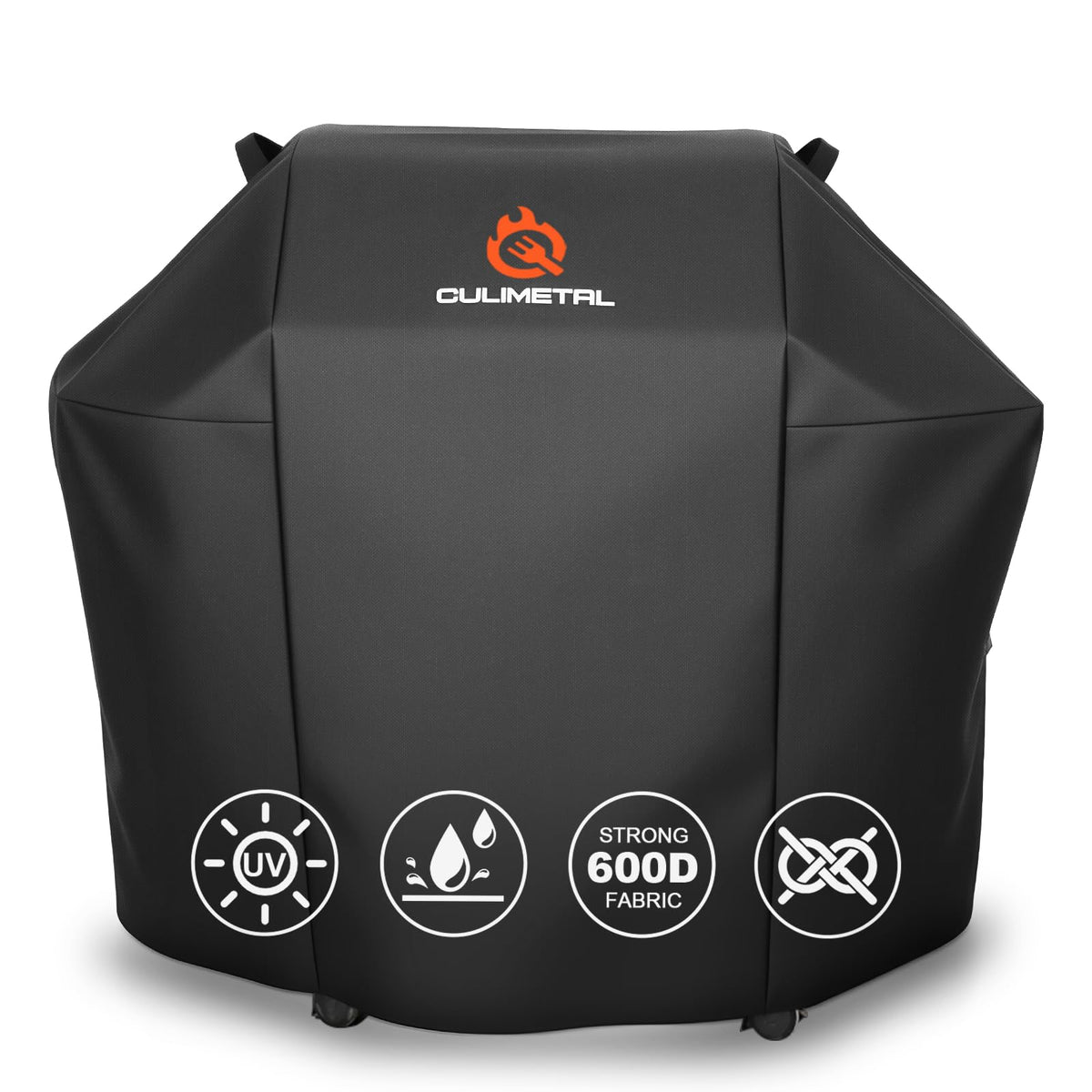 QuliMetal 52-inch grill cover on Weber Spirit for snug weather protection