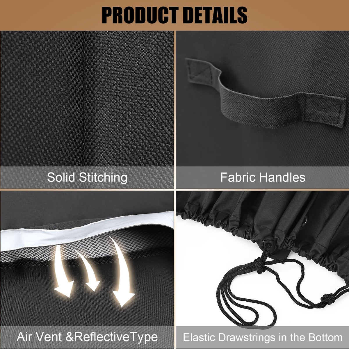 QuliMetal 600D oxford fabric: durable waterproof material.