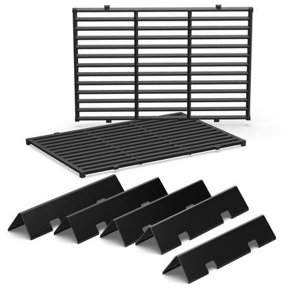 QuliMetal 7638 grates for Weber Spirit front-mount improve even heating.