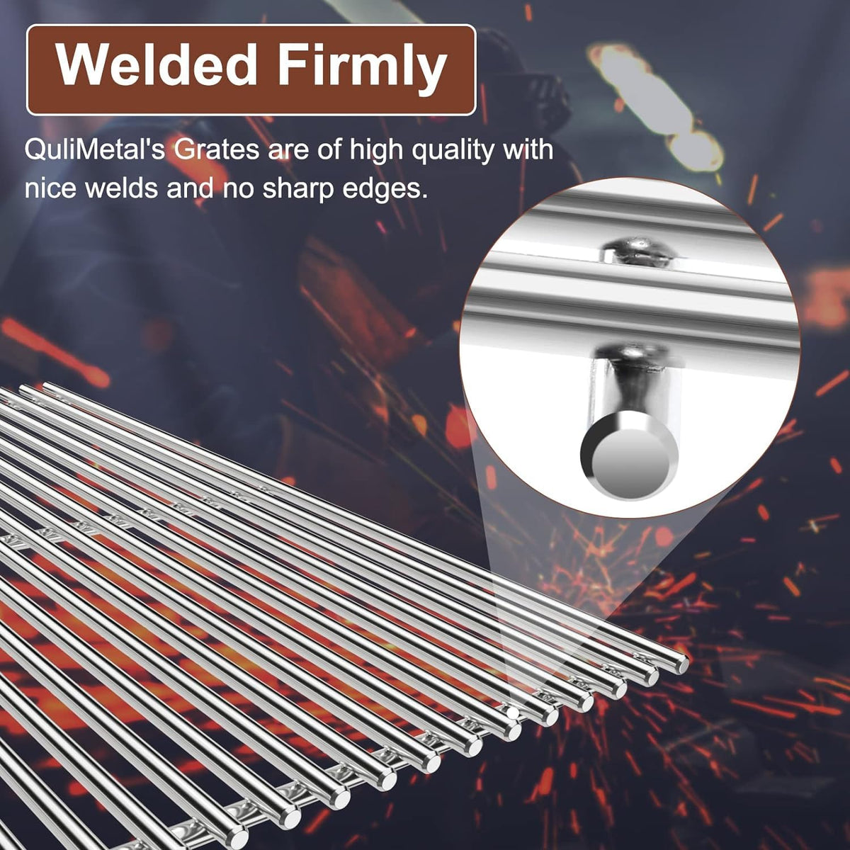 Compatible front-mounted grates from QuliMetal for Weber Spirit 200 series