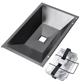QuliMetal 99250 grease tray body shown for Weber grills with clean, organized drippings