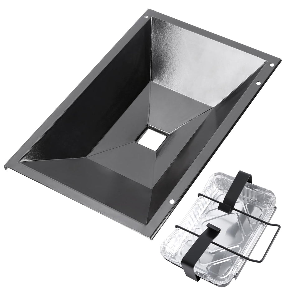 QuliMetal 99250 grease tray body shown for Weber grills with clean, organized drippings