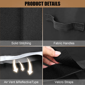 QuliMetal adjustable Velcro straps securing a snug fit on windy days