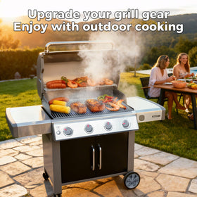 QuliMetal burner protection and flame shield for longer grill life