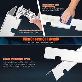 QuliMetal flavorizer bar is easy to clean after grilling sessions.