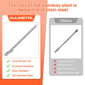 QuliMetal burner tubes promote even heat distribution for quick preheat and steady flames