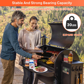 QuliMetal folding shelf fits Traeger BAC442 Pro780 Ironwood885.