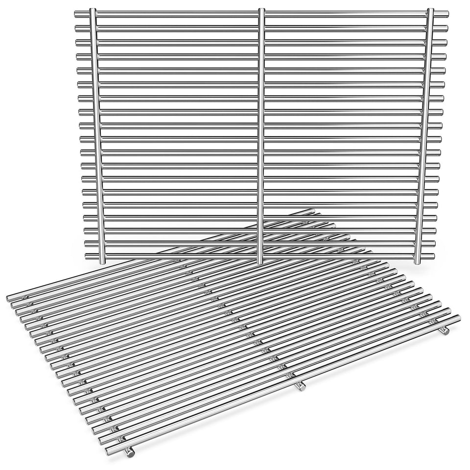 QuliMetal Genesis II grill grates in stainless steel for durable, even heat.