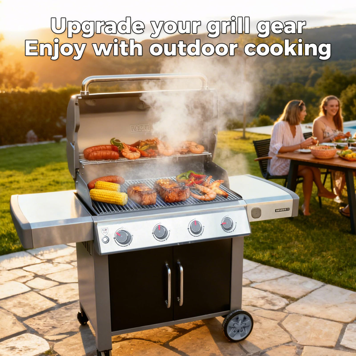 Designed for Genesis II 400 Series 4-burner grills