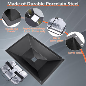 QuliMetal grease tray holder installed for secure placement