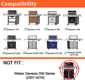 QuliMetal heat deflector for Genesis II E-330 extends grill life with high-heat resistance