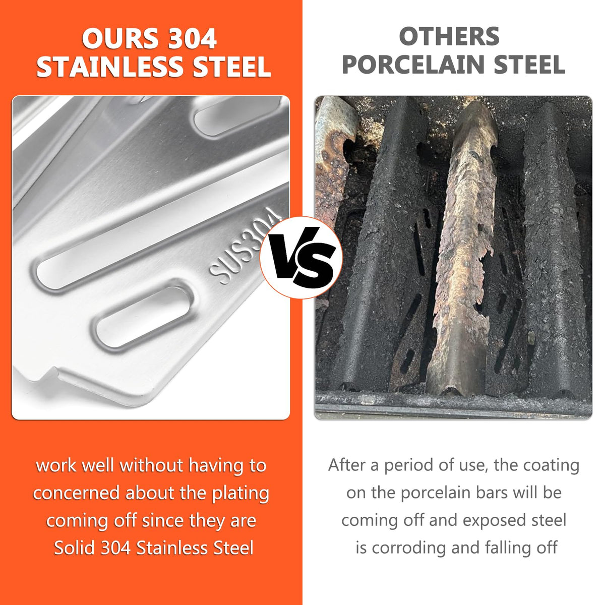 QuliMetal heat deflector for Genesis II S-310 promotes reliable performance and simple cleaning