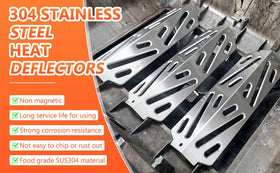 QuliMetal heat deflector for Genesis II S-335 improves heat coverage and rust resistance
