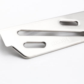 Installation view of QuliMetal heat deflector for Genesis II grills demonstrates quick swap