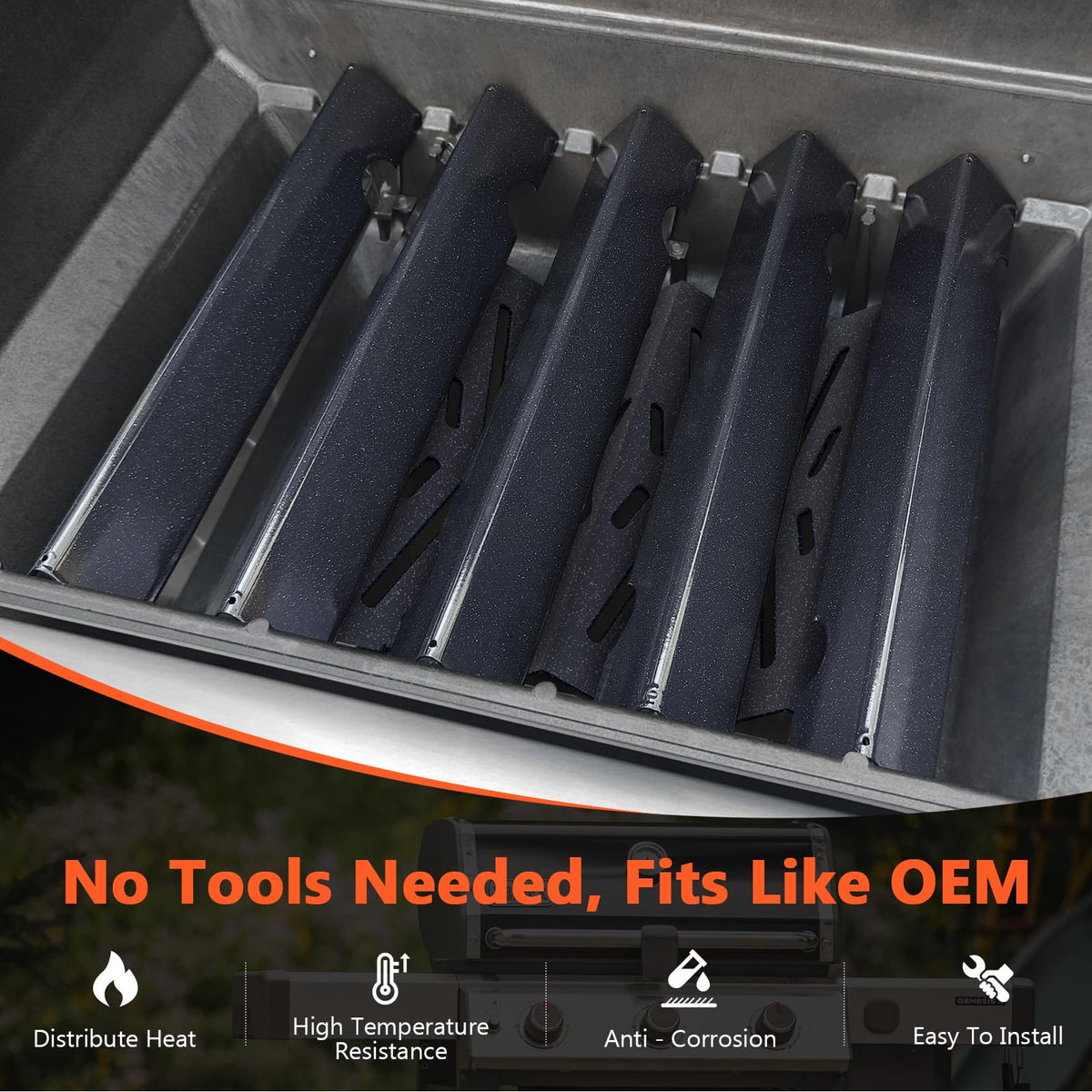 Heat deflectors dimensions for QuliMetal Genesis II parts