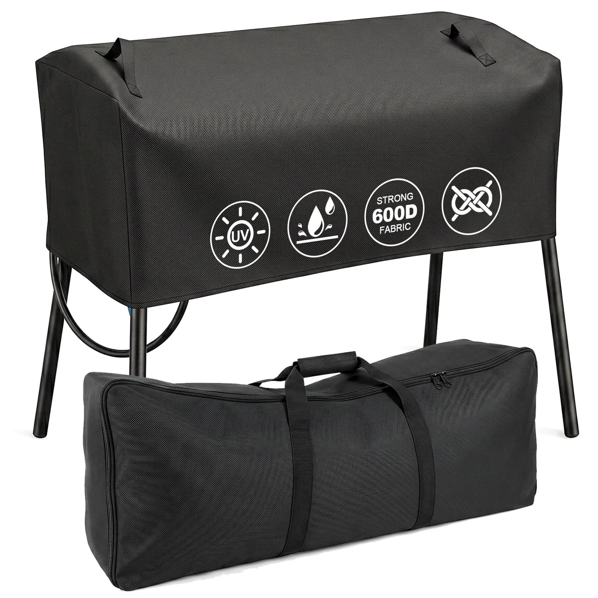 QuliMetal patio cover for Camp Chef 3-burner stoves protects against rain and dust.