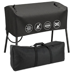 QuliMetal patio cover for Camp Chef 3-burner stoves protects against rain and dust.
