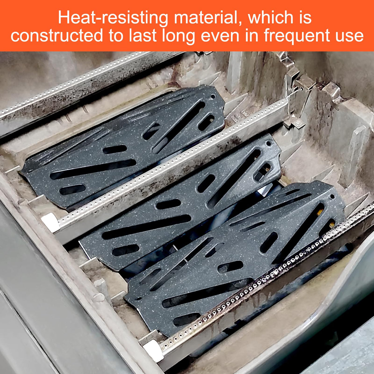 Durable porcelain-steel construction of QuliMetal grill parts