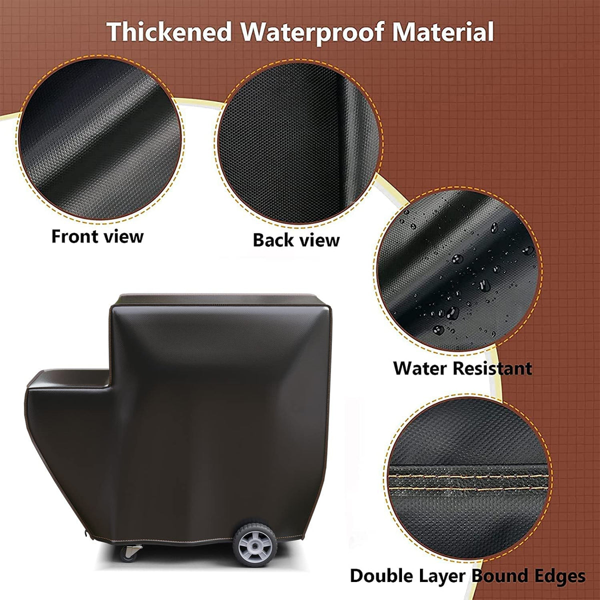 QuliMetal 1050 cover cleans oil stains with a simple wipe