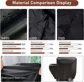 QuliMetal cover has handles and windproof drawstring for secure placement