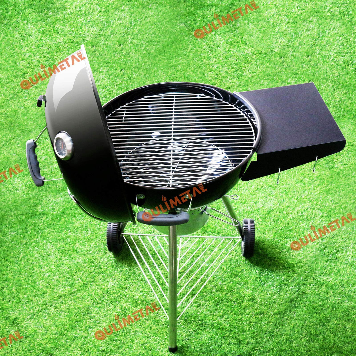 QuliMetal stainless steel lid holder complements durable grilling setups