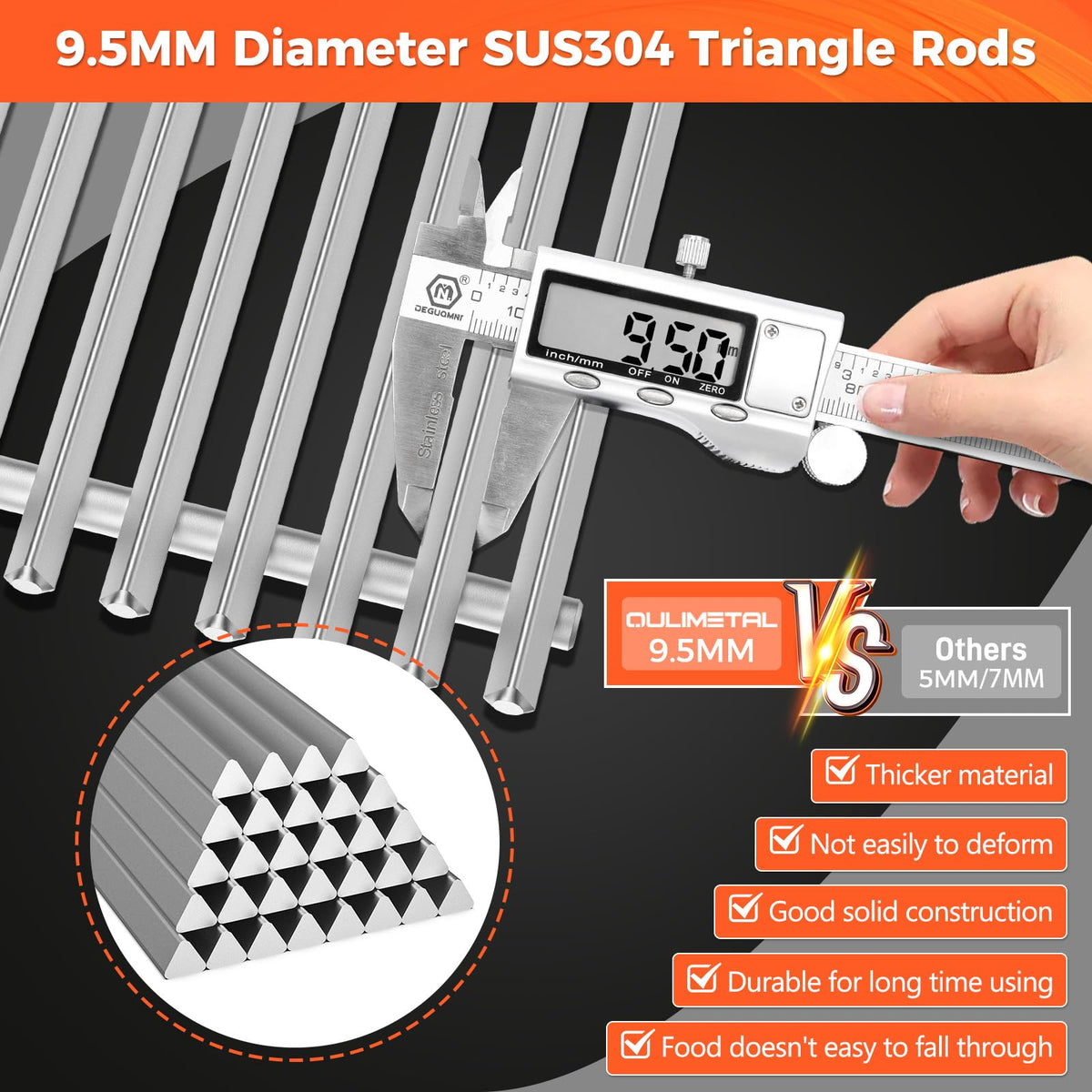 QuliMetal two-grates package with 304 stainless build.