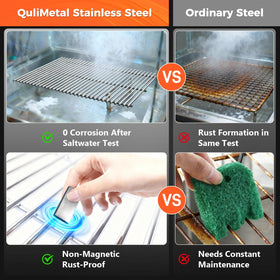 QuliMetal two-piece grate set for a complete upgrade.