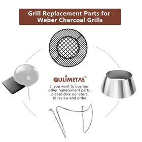 QuliMetal compatibility with Weber 8411 and 1611 lid holders