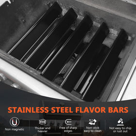 QuliMetal design enhances heat distribution across the Genesis 300 grilling surface.