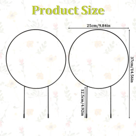 Qulkws small plant trellis with black coating for durability