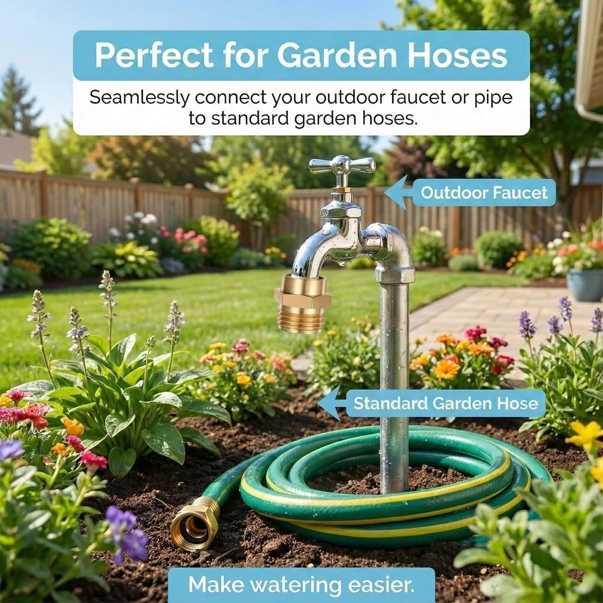 Two-pack packaging shows value for lawn irrigation setups.