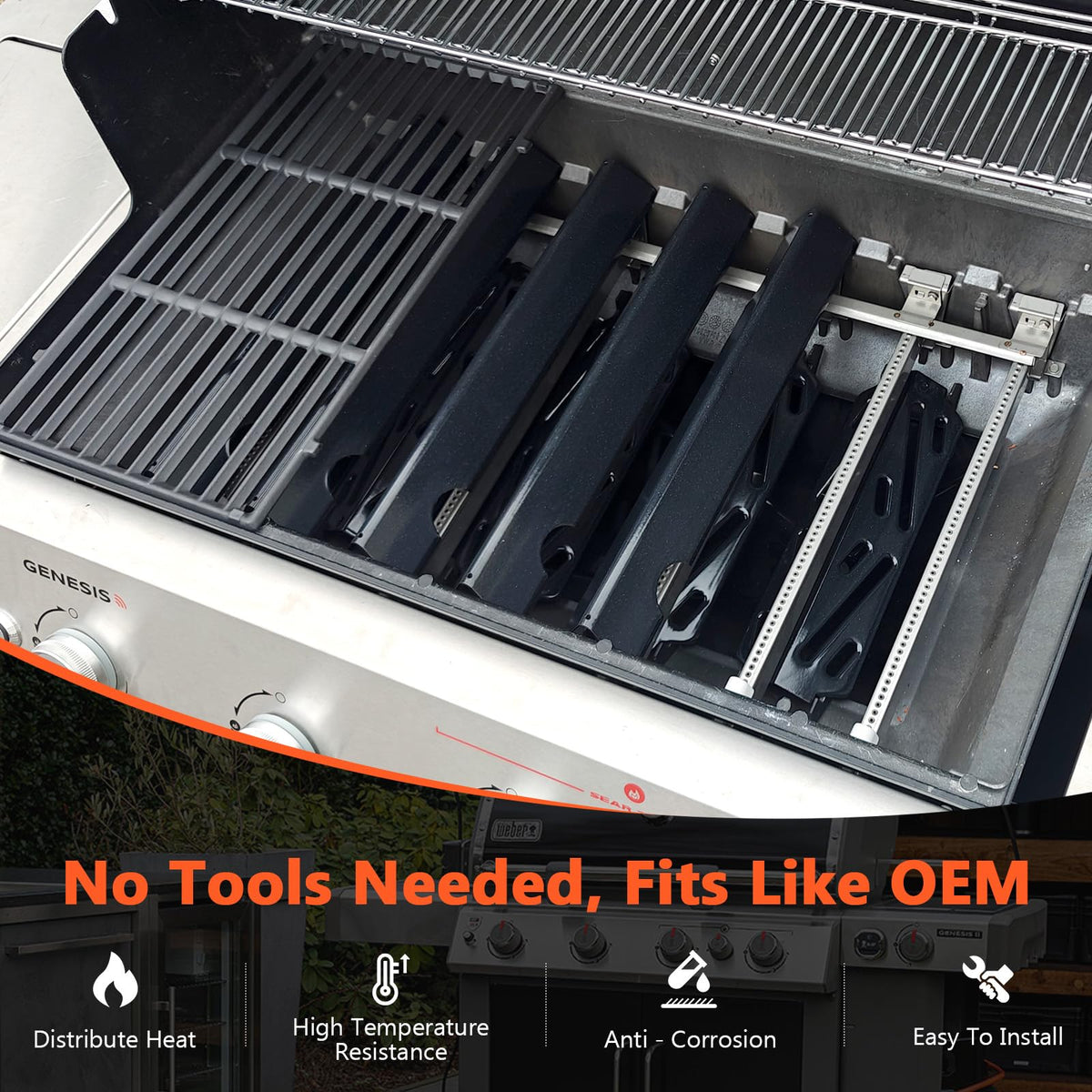 QuliMetal 16GA thick grill parts boost longevity and resilience.
