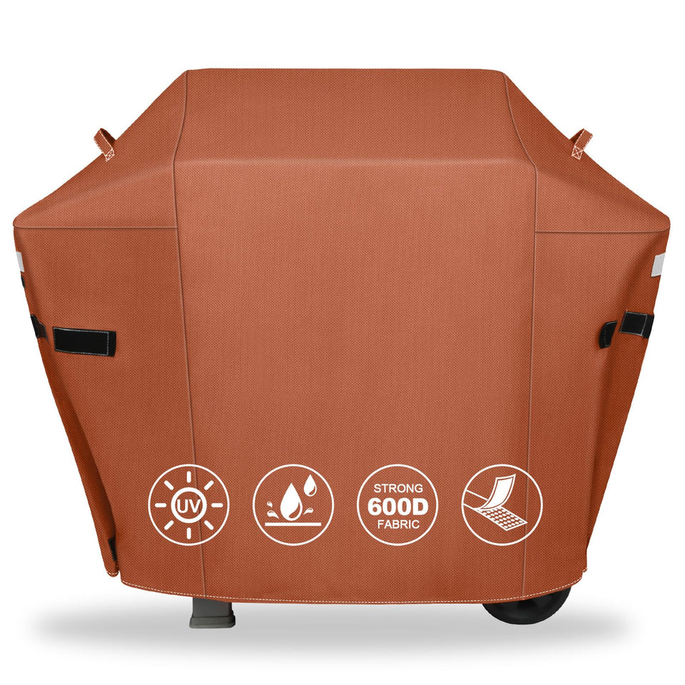 QuliMetal 51-inch grill cover fits Weber Spirit grill securely for protection