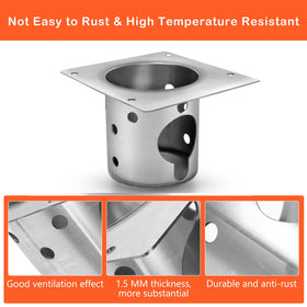 QuliMetal fire burn pot compatibility with Pit Boss Pro 1150/1600 for seamless fit
