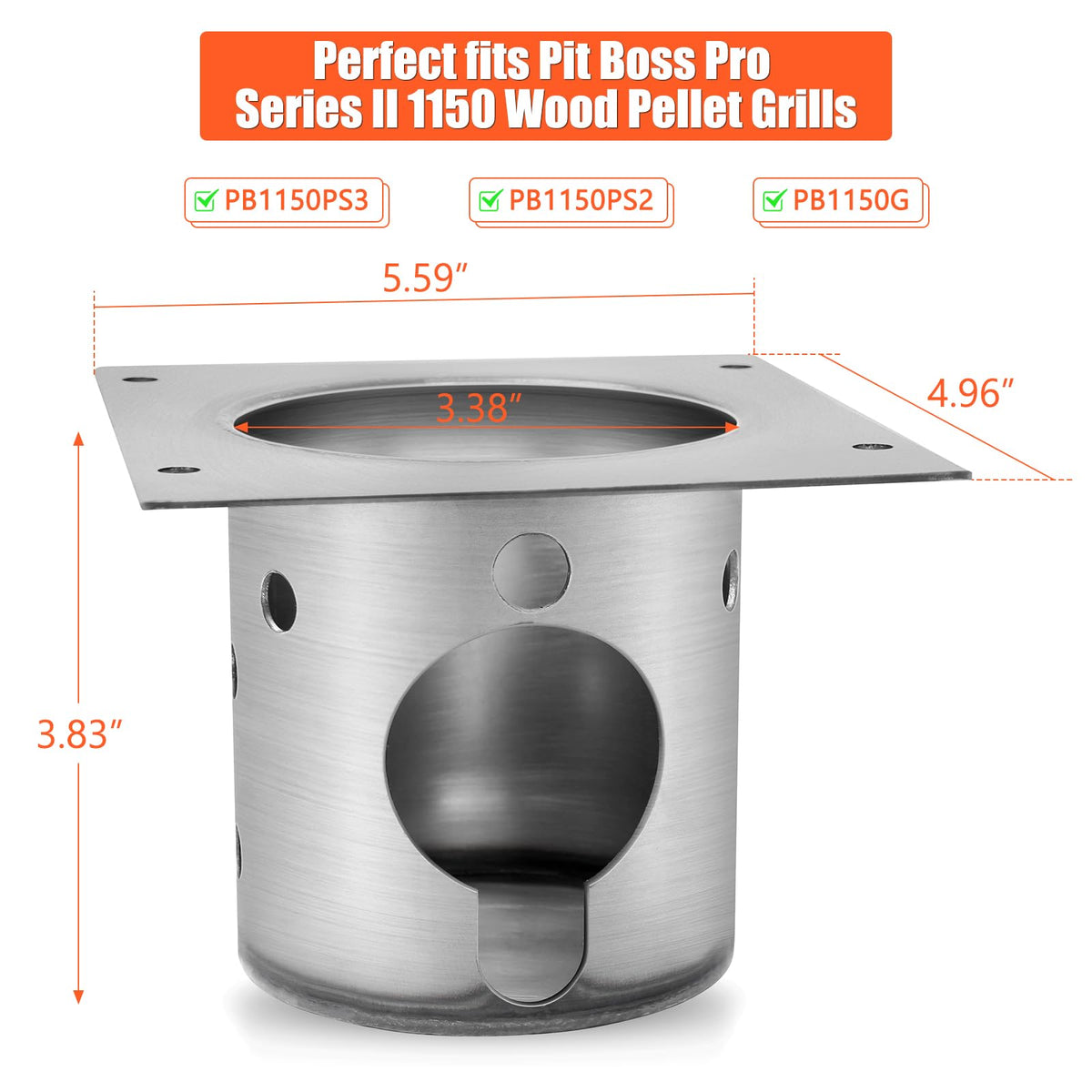 QuliMetal fire burn pot with screws included enables fast, secure installation