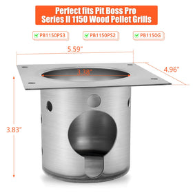 QuliMetal fire burn pot with screws included enables fast, secure installation