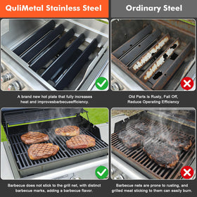 QuliMetal Genesis 300 heavy-duty sear grates enhance grill performance.