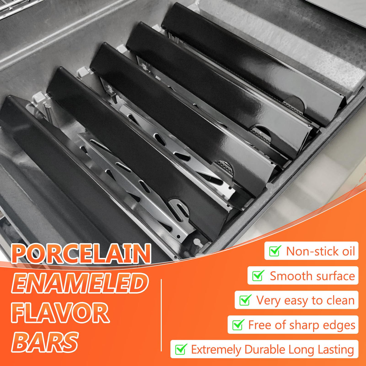 QuliMetal Genesis II compatible bars fit Weber Genesis II grills for quick replacement.