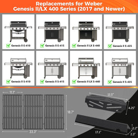 QuliMetal Genesis II flavorizer bars promote even heat and enhanced flavor.