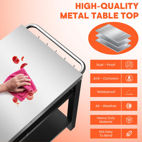 QuliMetal cart with 360-degree rollers for easy movement
