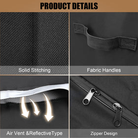 QuliMetal grill cover air-vent-visibility prevents moisture buildup and aids locating at night
