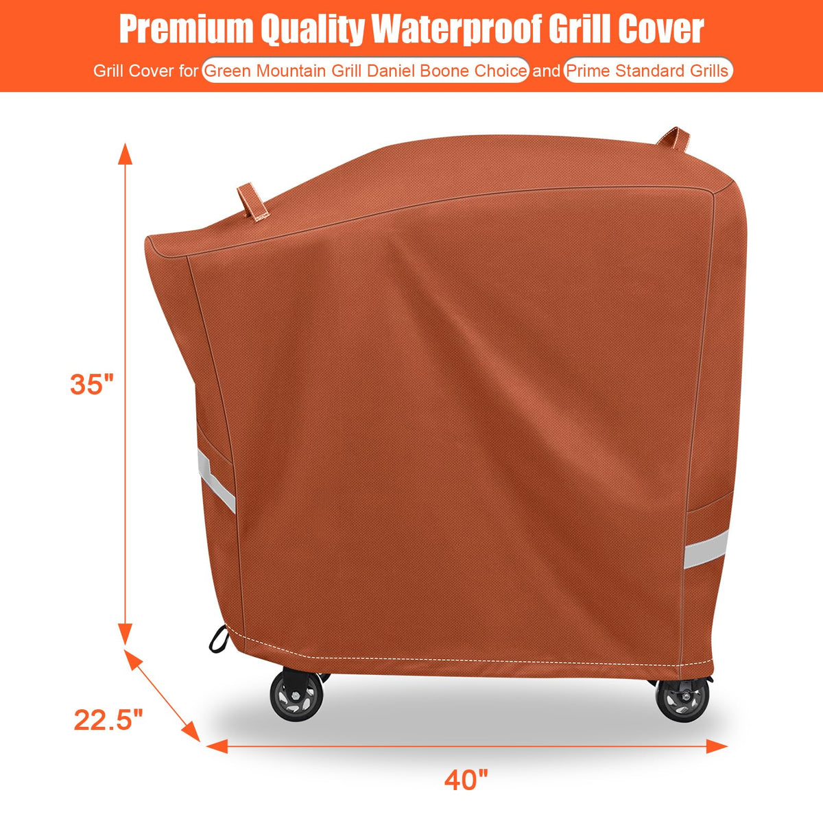 QuliMetal cover designed for Bullseye Deluxe fit secures Rec Tec models and similar grills
