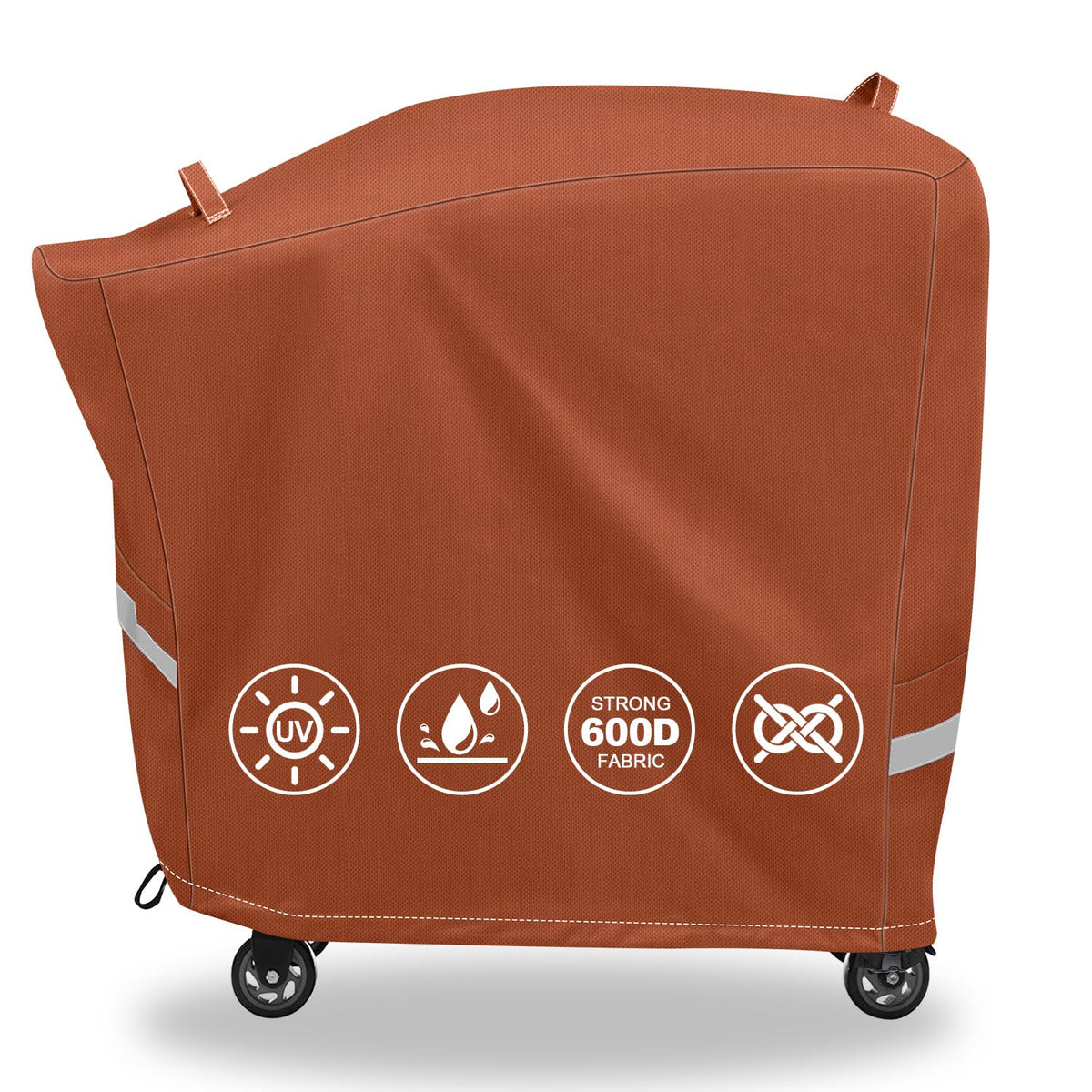 QuliMetal grill cover for Rectec RT-B380 and RT-B380X Bullseye grills protects against rain and sun