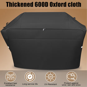 QuliMetal grill cover tear-resistant-stitching stands up to windy conditions
