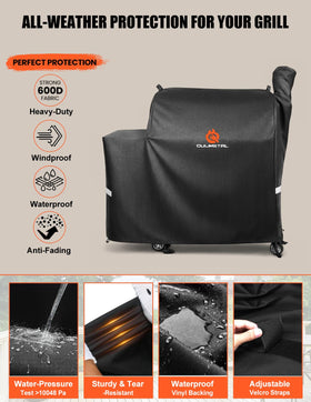 QuliMetal Rectec RT-700 cover back view with adjustable straps