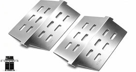 QuliMetal heat deflector Genesis 300 front view promotes even heat distribution