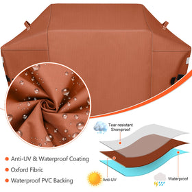 Waterproof 600D fabric texture showing durability and weather protection