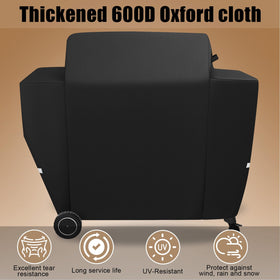 QuliMetal wind-resistant design keeps the Traeger cover secure during breezy days