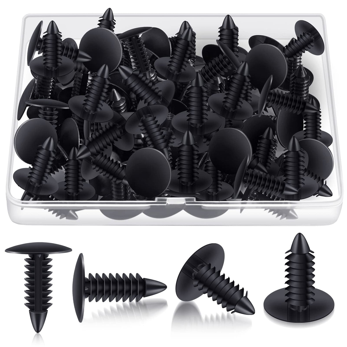 Qunclay 100-piece strapping rivets pack for patio repairs.
